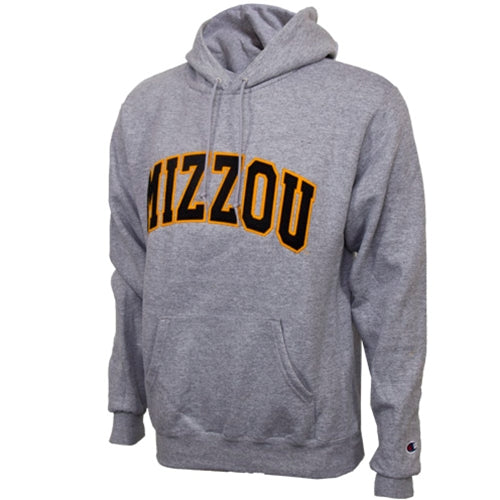 Mizzou Tigers Champion® Tackle Twill Felt Grey Hoodie