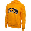 Mizzou Tigers Champion® Tackle Twill Felt Gold Hoodie