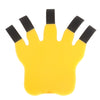 Mizzou Oval Tiger Head Black & Gold Foam Claw