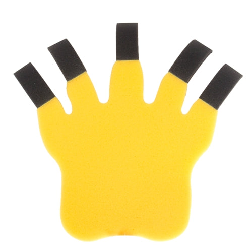 Mizzou Oval Tiger Head Black & Gold Foam Claw