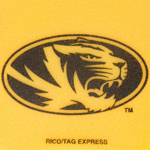 Mizzou Oval Tiger Head Black & Gold Foam Claw