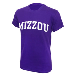 Mizzou Purple Short Sleeve Crew Neck T-Shirt