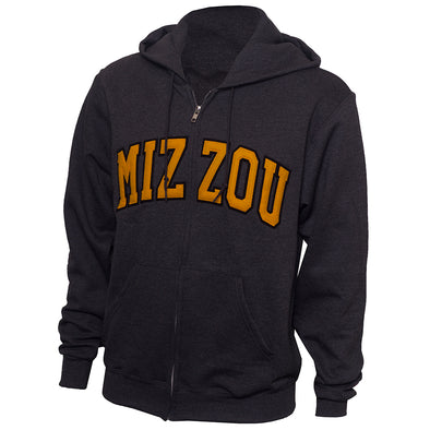 Mizzou Champion® Charcoal Full Zip Hoodie
