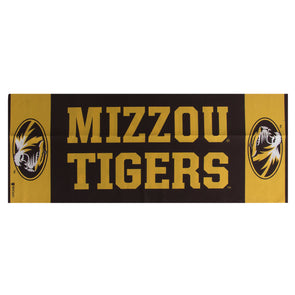Mizzou Tigers Black & Gold Cooling Towel