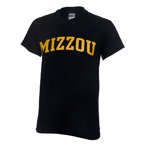 Mizzou Black Short Sleeve Crew Neck T-Shirt