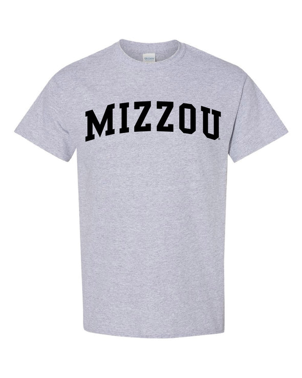 Mizzou Oxford Grey Short Sleeve Crew Neck T-Shirt