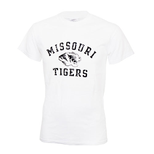 Missouri Tigers White Short Sleeve T-Shirt
