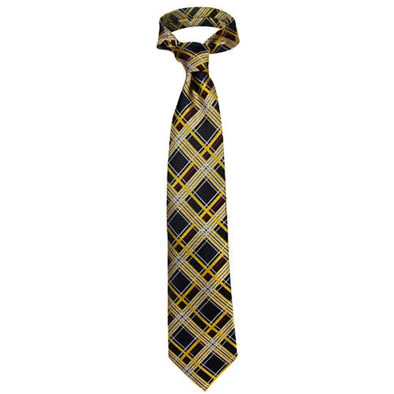 Mizzou Official Plaid Polyester Tie