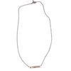 Tigers Silver Bar 18" Necklace