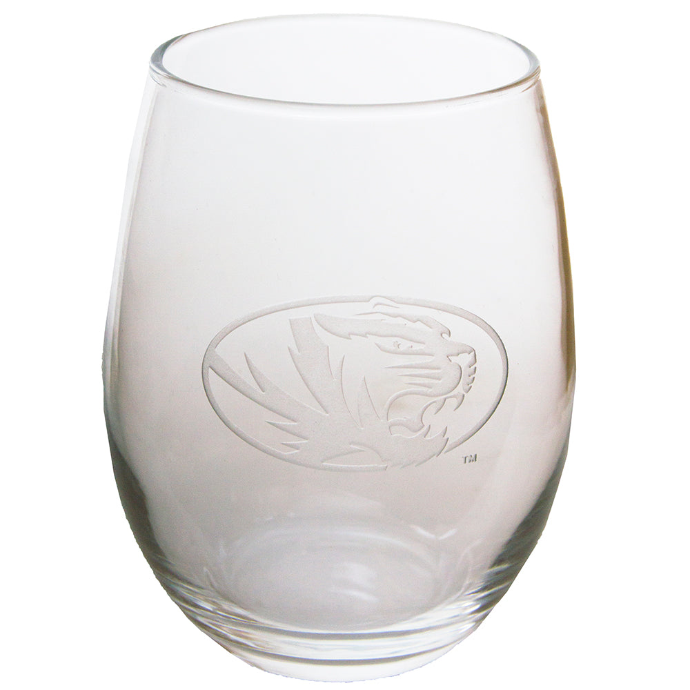 Owl Cat Stemless Wine Glass - etched glassware in 2023