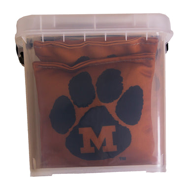 Mizzou Block M Paw Set of 4 Cornhole Bean Bags