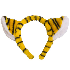 Mizzou Plush Tiger Ears Black and Gold Head Band
