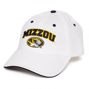 Mizzou Tigers Oval Tiger Head White Adjustable Hat