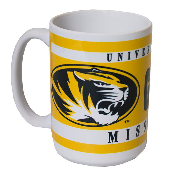 University of Missouri Grandma Oval Tiger Head Black and Gold Mug