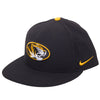Mizzou Nike® 2020 On the Field Fitted Replica Black Baseball Oval Tiger Head Hat