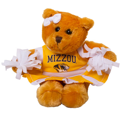 Mizzou Tiger Head 8" Cheerleader Bear