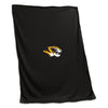 Mizzou Tiger Head Black Sweatshirt Blanket