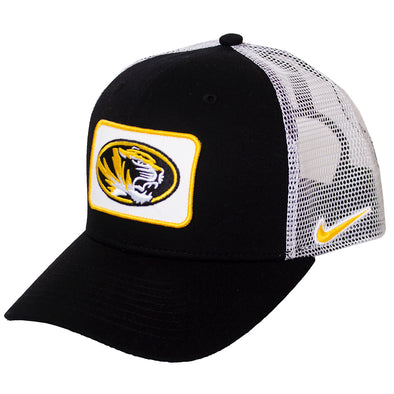 Mizzou Nike® 2022 Oval Tiger Head Black Adjustable Trucker Hat