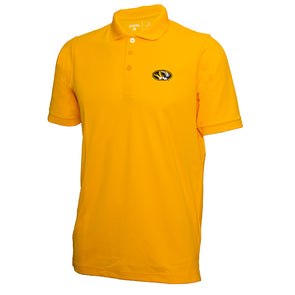 Mizzou Oval Tiger Head Gold Polo