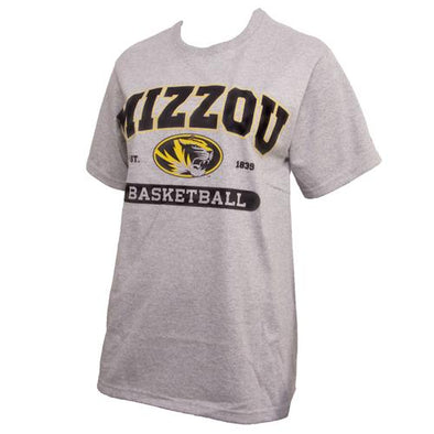 Mizzou Basketball Grey Short Sleeve T-Shirt