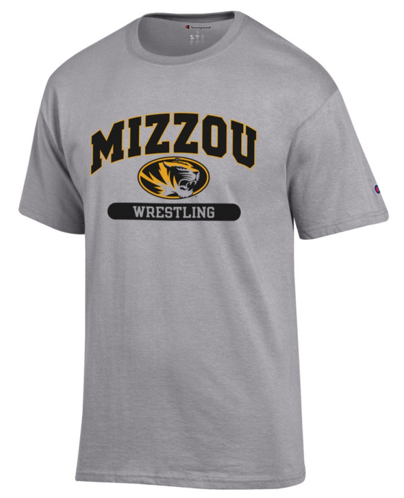 Mizzou Wrestling Grey Crew Neck T-Shirt