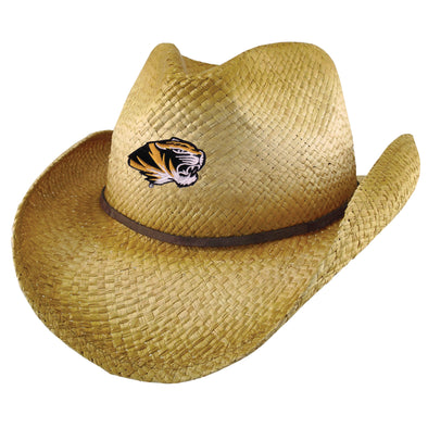 Mizzou Wrangler Distressed Cowboy Straw Hat