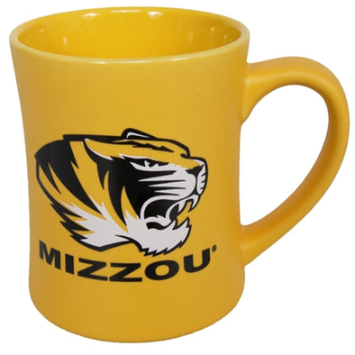 Mizzou Tiger Head Gold Diner Mug