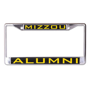 Mizzou Alumni Gold Chrome Single License Plate Frame