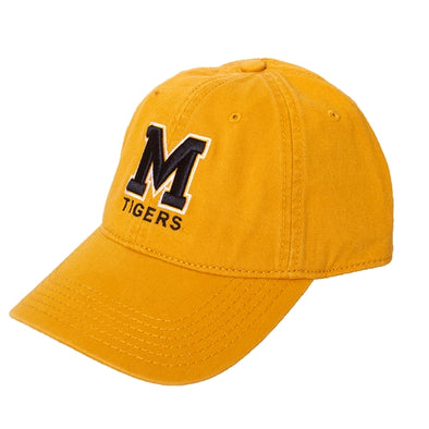 Mizzou Block M Adjustable Mustard Gold Cap