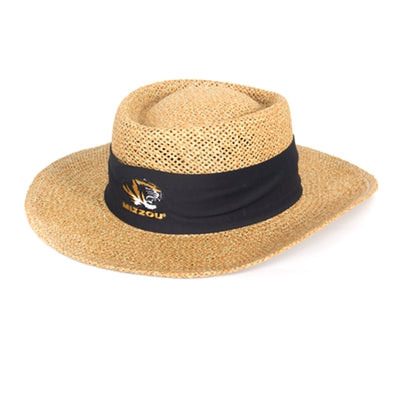 Mizzou Straw Tournament Gambler Hat