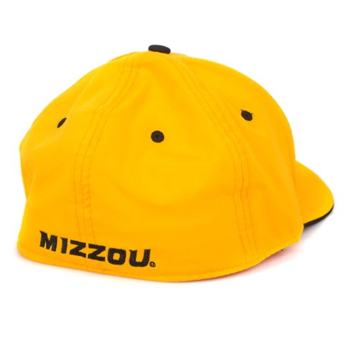 Mizzou Oval Tiger Head Gold Stretch-Fit Hat