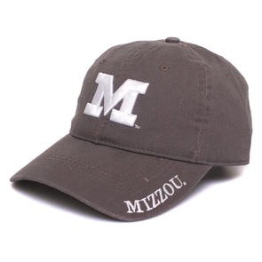 Mizzou Women's Adjustable Grey Block M Cap