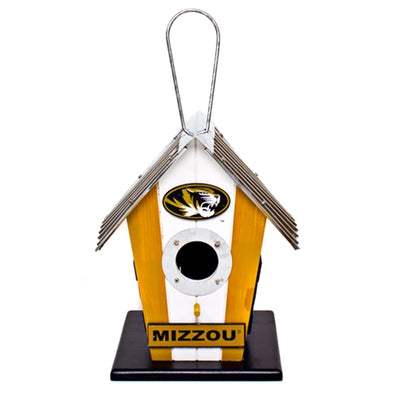 Mizzou Tigers Oval Tiger Head Wood and Metal Birdhouse