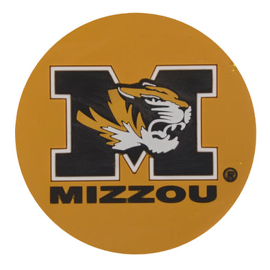 Mizzou M Tiger Head Gold Coasters