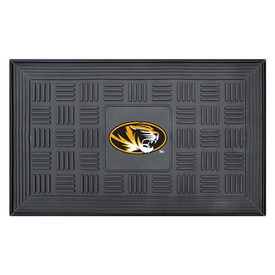 Mizzou Outdoor Door Vinyl Oval Tiger Head Black Mat