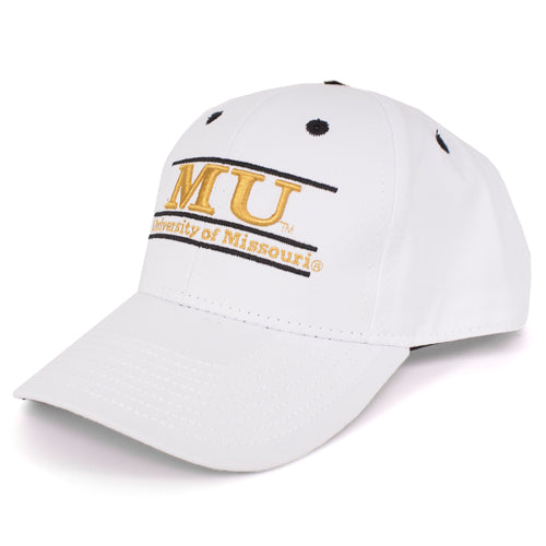 Mizzou White Snapback MU Inline Bar Cap