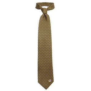 Mizzou Oval Tiger Head Black & Gold Silk Tie