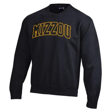 Mizzou Tigers Satin GEAR for Sports 2 Color Black Crew Neck Sweatshirt