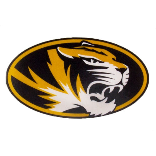 Mizzou Oval Tiger Head Decal