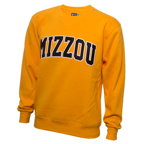 Mizzou Tigers GEAR for Sports Gold Crew Neck Sweatshirt