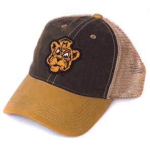 Mizzou Vintage Tiger Faded Black & Gold Trucker Hat