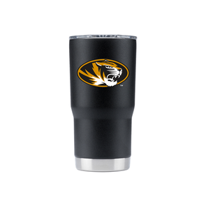 Mizzou Black Oval Tiger Head Tumbler