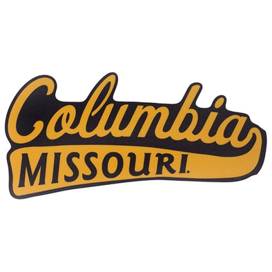 Columbia Missouri Vinyl Black & Gold Sticker