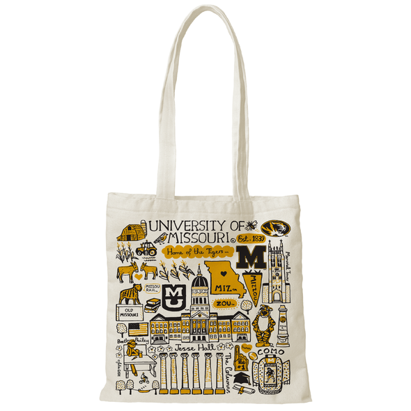 Mizzou Natural Canvas Julia Gash Tote Bag