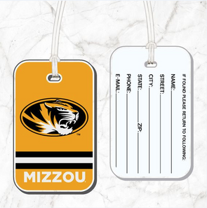 Mizzou Acrylic Gold Luggage Tag