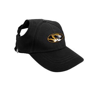 Mizzou Oval Tiger Head Black Pet Baseball Hat