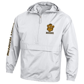 Mizzou Beanie Tiger Champion® White Packable Jacket