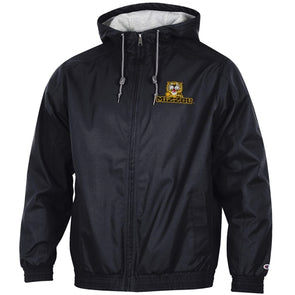 Mizzou Pouncing Tiger Champion® Full Zip Black Jacket