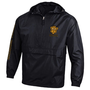 Mizzou Beanie Tiger Champion® Black Packable Jacket