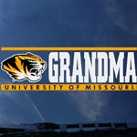 Mizzou Tiger Head University of Missouri Grandma Decal